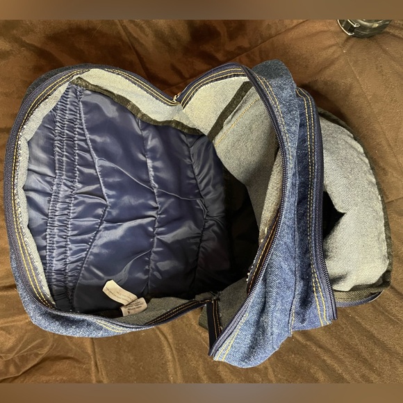 NWOT Harry Potter Denim Backpack 12” x 7” Expandable - Picture 12 of 13